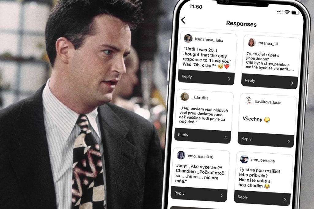 Matthew Perry, Chandler Bing, seriál, postava, najlepšie hlášky, Priatelia, Friends