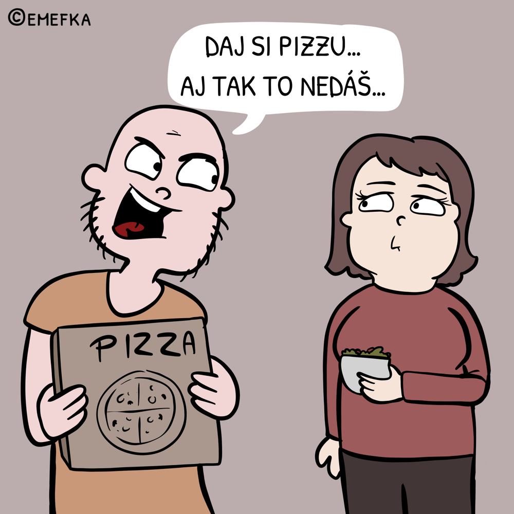 chudnutie, zdravá strava, cvičenie, jedlo, ilustrácia, komiks