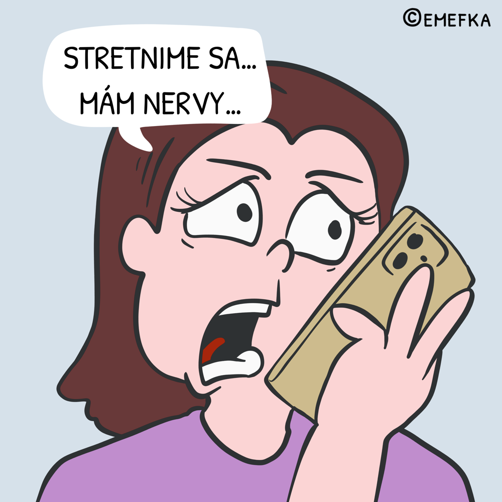 najlepšia kamarátka, falošný človek, komiks, ilustrácia