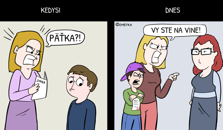 Školské časy kedysi verzus dnes. 5 vtipných ilustrácií, ktoré ti ich priblížia