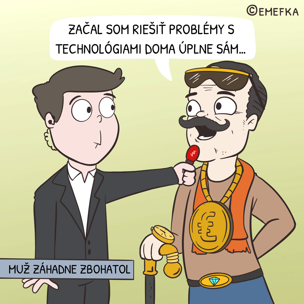 moderné technológie, počítačová gramotnosť, ilustrácia