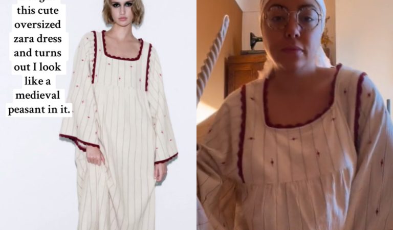 Žena si objednala šaty z internetu. Prišiel jej kúsok, v ktorom vyzerá ako stredoveký sedliak