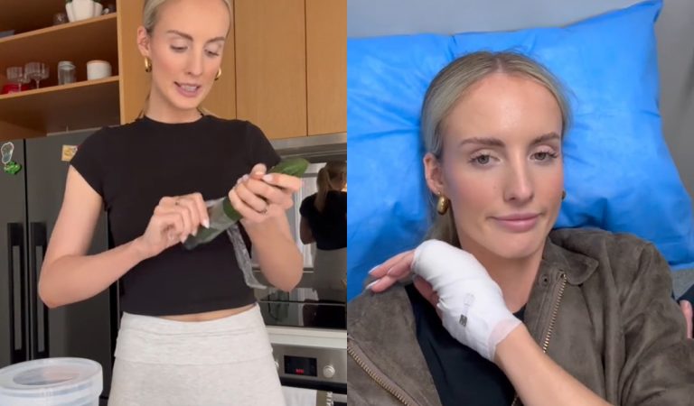 TikTokerka vyskúšala virálny tip na krájanie uhorky. Skončila na urgentnom príjme