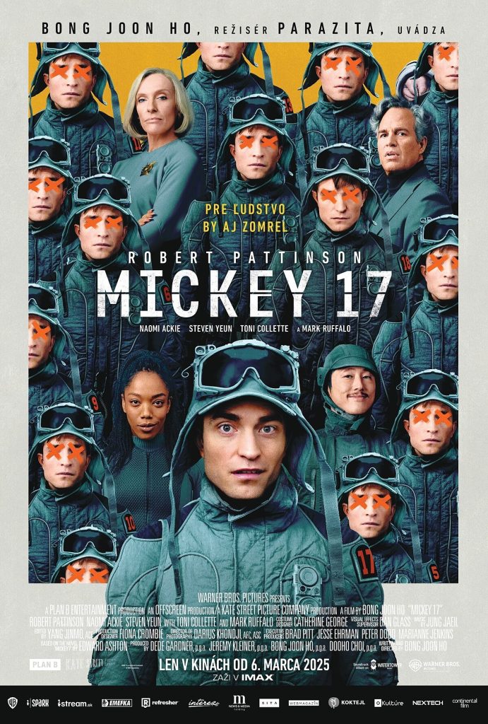 filmy, Mickey 17, sci-fi, kino program, slovenské kino, kino premiéra, filmová novinka