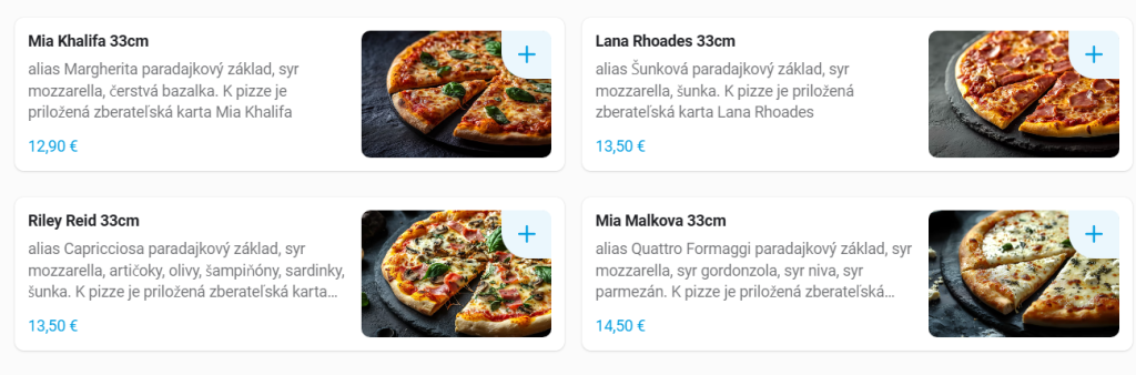 Na Slovensku funguje tematická pizzeria zvaná Pizzahub Šamorín. Jej pizze nesú mená populárnych herečiek z filmov pre dospelých. 