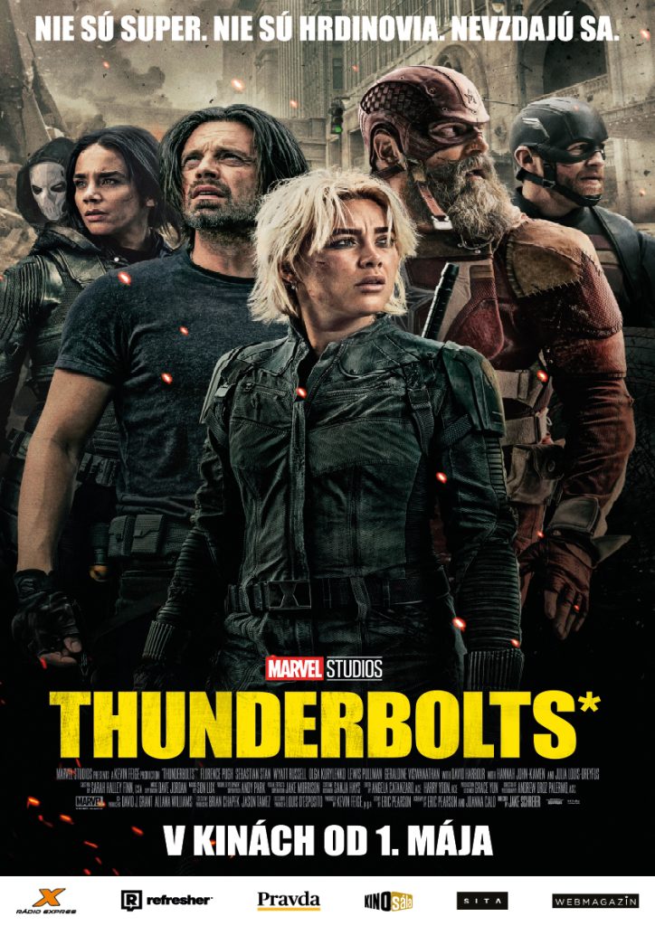 Thunderbolts*, marvelovka, komiksovka, filmy, marvel, kino program, slovenské kino, kino premiéra, filmová novinka