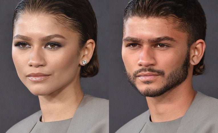 Zendaya aj Ariana Grande. Takto by vyzeralo týchto 10 ženských celebrít v koži muža