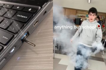 Hlúpy tiktokový trend vedie žiakov k tomu, aby zapaľovali svoje notebooky