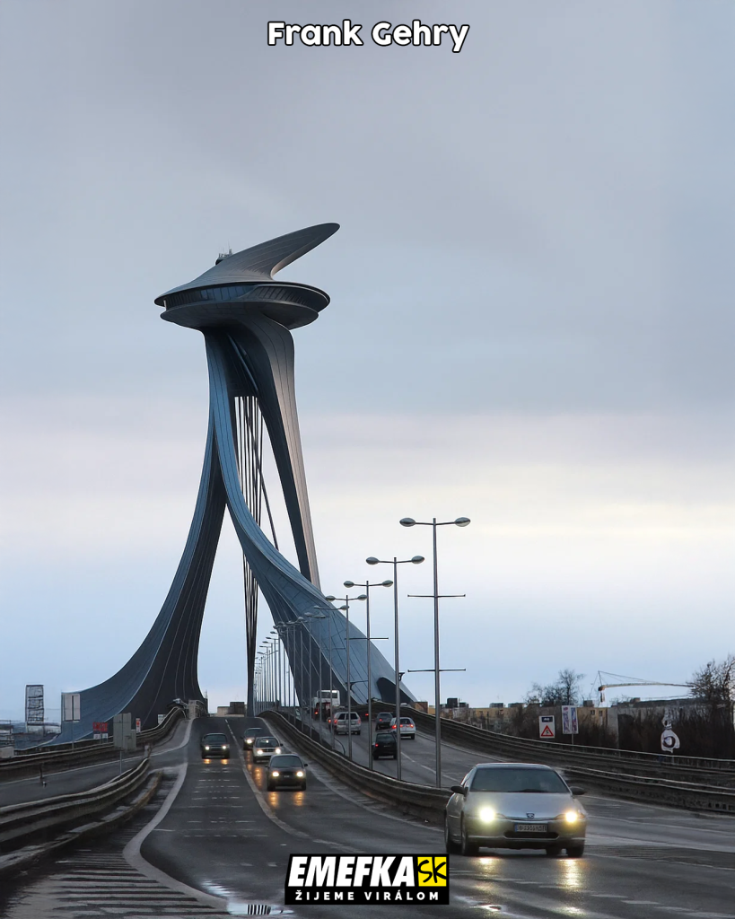 Ako by mohol vyzerať ikonický bratislavský Most SNP a jeho reštaurácia UFO, ak by išlo o dielo rôznych architektov?