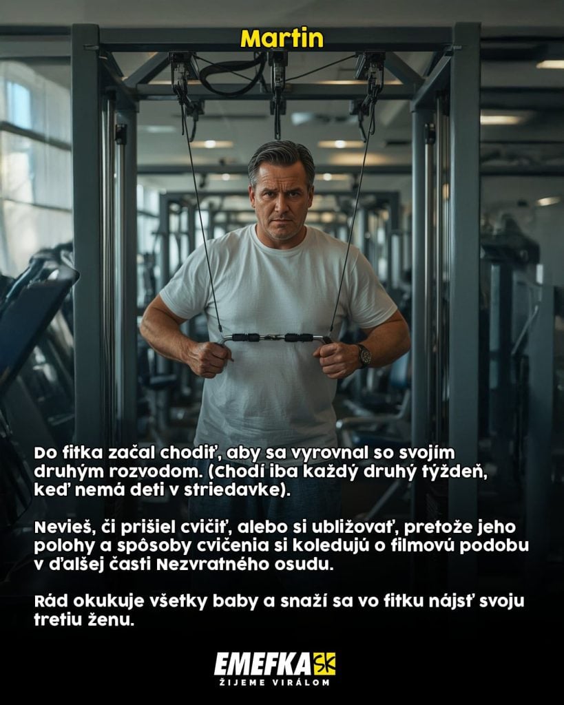 Posilky a telocvične patria k tým miestam, kde sa schádzajú určité špecifické typy ľudí. Toto sú výrazné typy, ktoré stretneš v posilke.