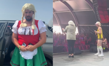 Šimkovičovú na Pohode parodoval Fero Joke. Vystúpil v parochni a rakúskom kroji