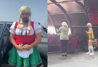 Šimkovičovú na Pohode parodoval Fero Joke. Vystúpil v parochni a rakúskom kroji