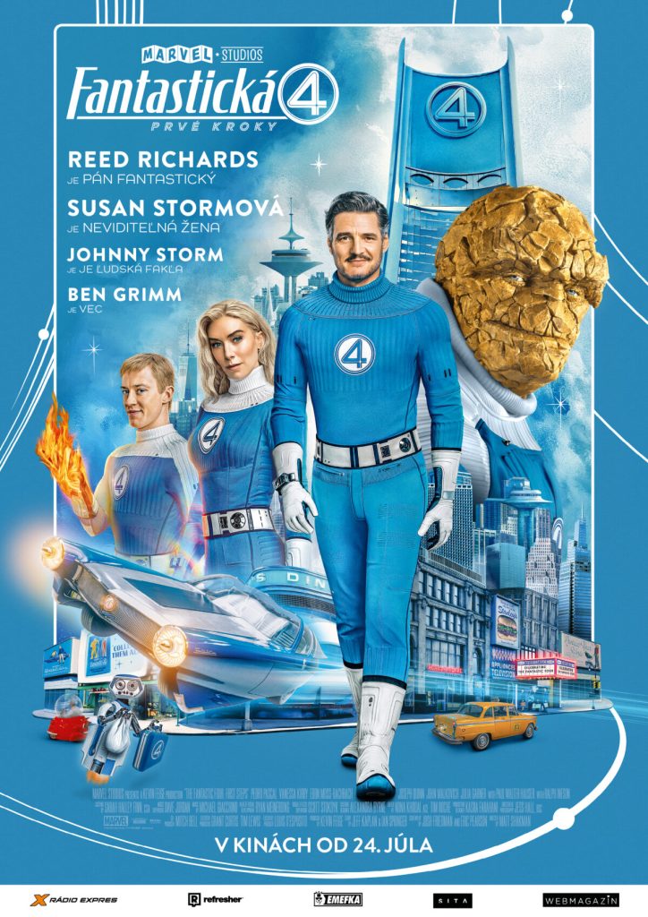 Fantastická 4: Prvé kroky, filmy, komiksovka, marvelovka, Marvel, filmová novinka, kino program, slovenské kino, kino premiéra