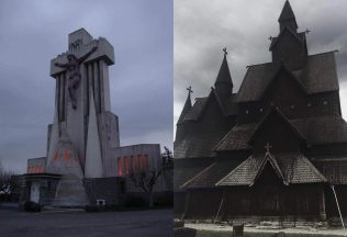 Desivo vyzerajúce budovy, z ktorých sála číre zlo