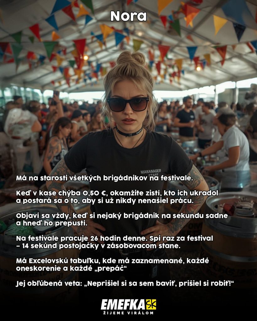 Neochotní brigádnici, energickí seniori a po pozornosti túžiace babenky. Typy ľudí, ktoré stretneš na každom slovenskom festivale