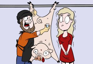 rande, vtipné ilustrácie, slovenské rande, typicky slovenské, komiksy, vzťahy, prvé rande, originálne rande