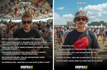 Neochotní brigádnici, energickí seniori a po pozornosti túžiace babenky. Typy ľudí, ktoré stretneš na každom slovenskom festivale