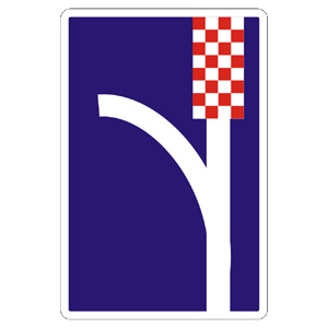 dopravné značky úniková zóna