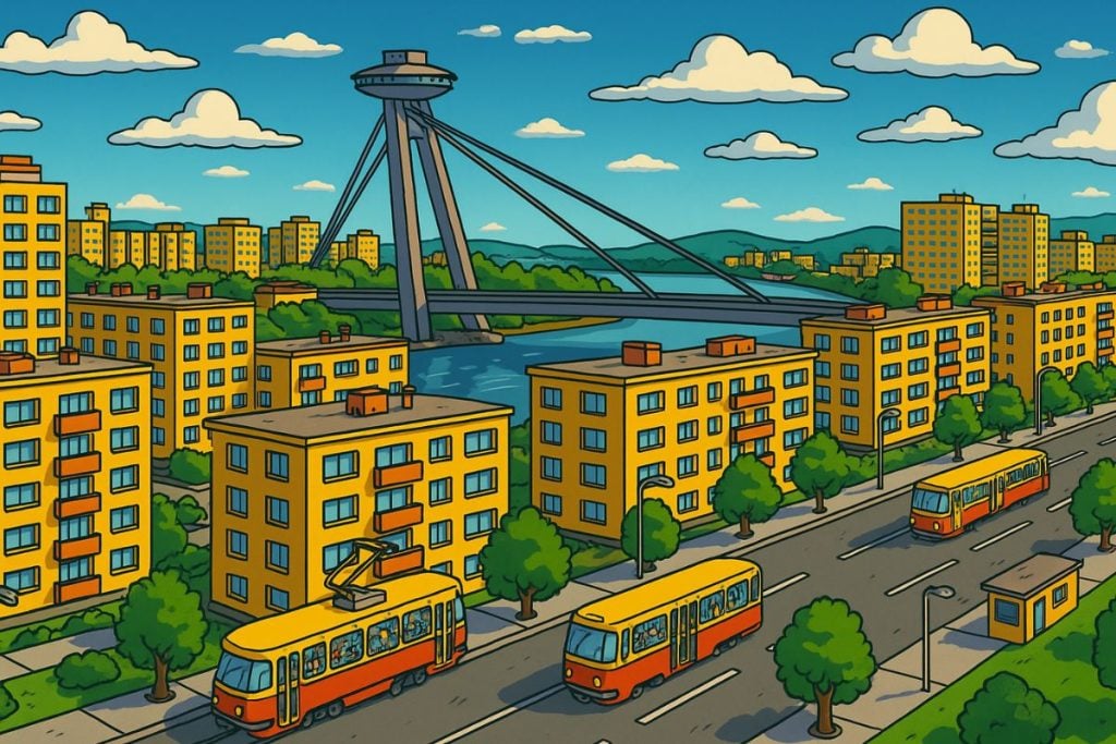 Takto by vyzerali slovenské mestá, keby sa objavili v Simpsonovcoch. Niektoré vyzerajú lepšie ako Springfield