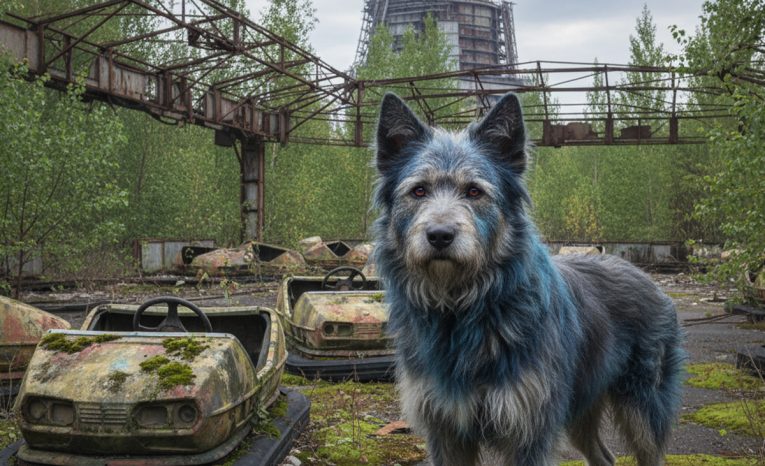 modré psy černobyľ