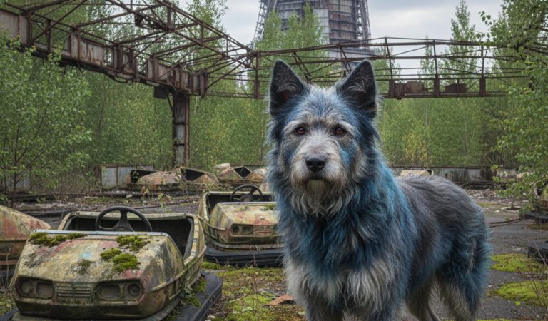 modré psy černobyľ