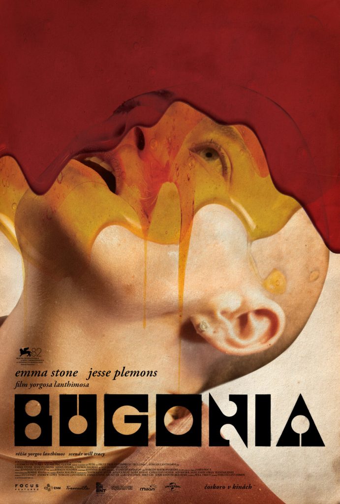 Bugonia, filmy, komédia, kino program, slovenské kino, kino premiéra, filmová novinka