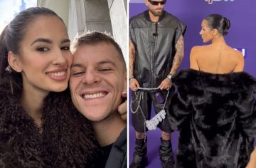Nahý look Bianky napodobnila súčasná Jovinečkova priateľka Deny. Fotky iba v kožuchu