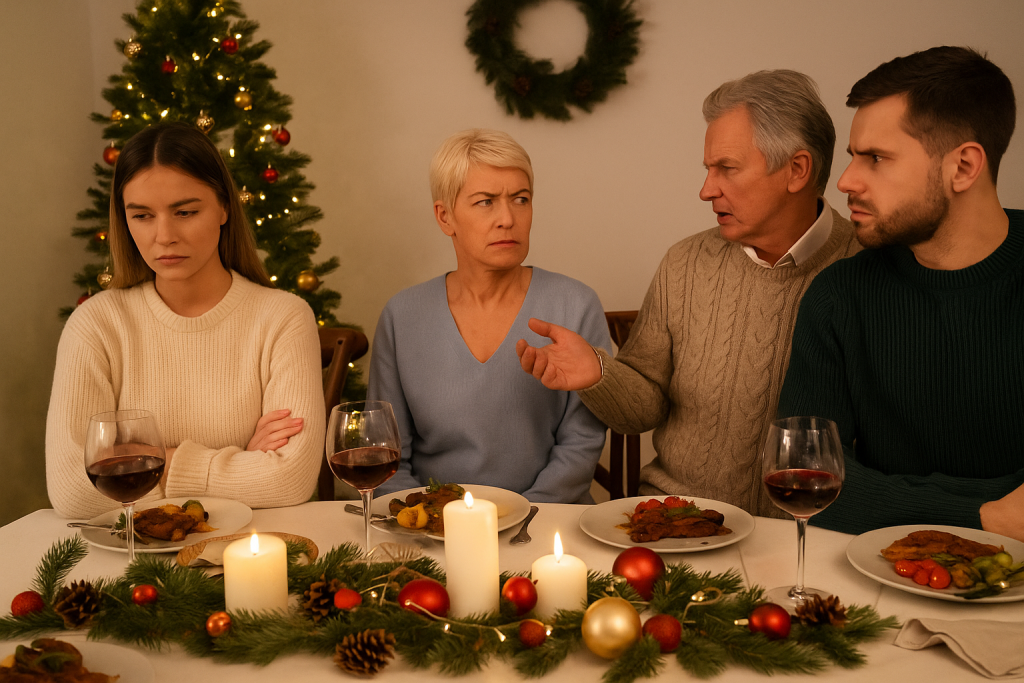 Keď sa sviatky zmenia na mínové pole: ako prežiť Vianoce v pokoji bez rodinného výbuchu