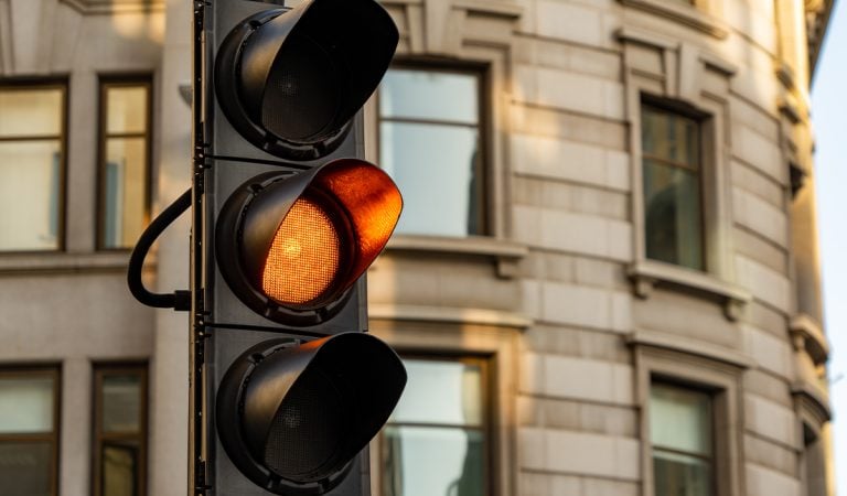 semafor žltá pokuta zákon