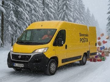 slovenská pošta kuriér doručovateľské spoločnosti vianoce