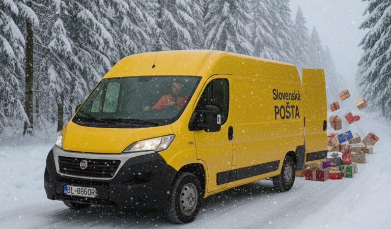 slovenská pošta kuriér doručovateľské spoločnosti vianoce