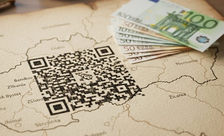 slovensko QR kódy peniaze financie platby