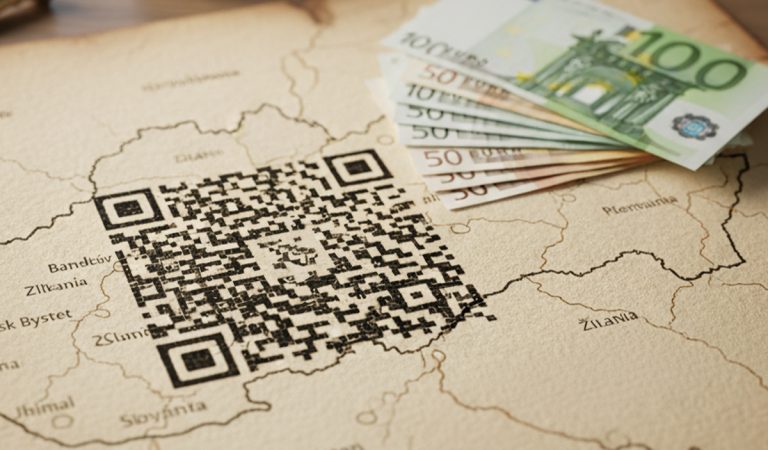 slovensko QR kódy peniaze financie platby