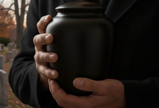 urna hrob pozostatky popol stavbári