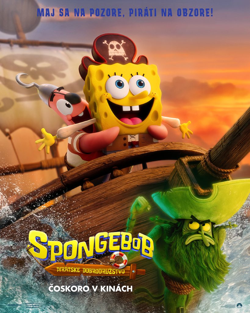 SpongeBob: Pirátske dobrodružstvo, animovaný film, komédia, kino program, filmy, slovenské kino, kino premiéra, filmová novinka