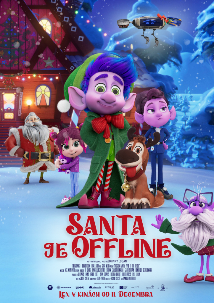 Santa je offline, animovaný film, komédia, kino program, slovenské kino, kino premiéra, filmová novinka, filmy