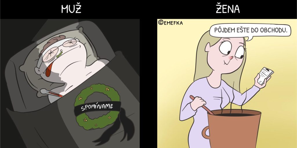 Komiksy, ktoré vtipne opisujú rozdiely medzi mužmi a ženami