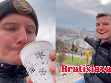 Austrálčan prišiel do Bratislavy za najškaredšou budovou sveta