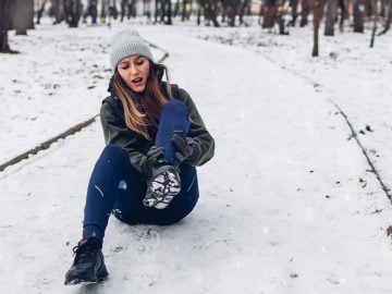 pošmyknutie na ľade