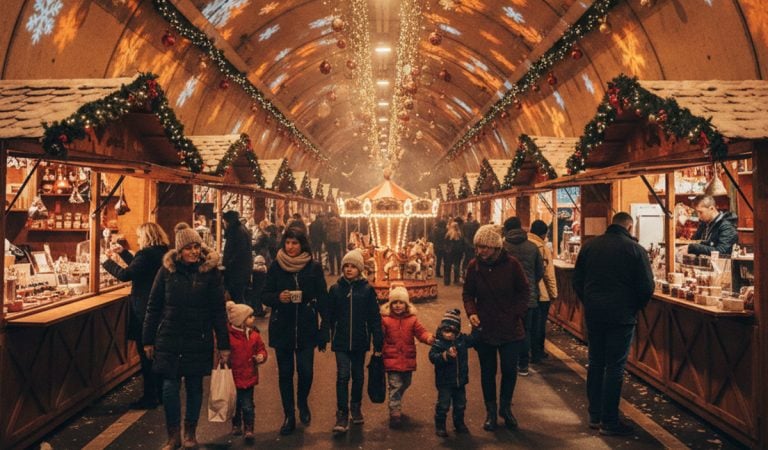 tunel višňové vianočné trhy