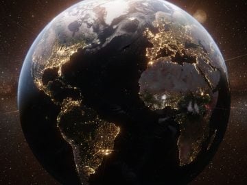 planéta rozsvietenie zem ľudia svetlo