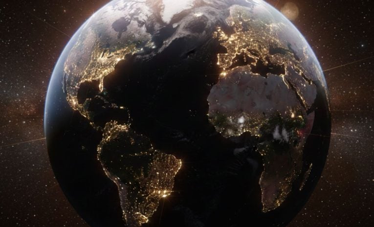 planéta rozsvietenie zem ľudia svetlo