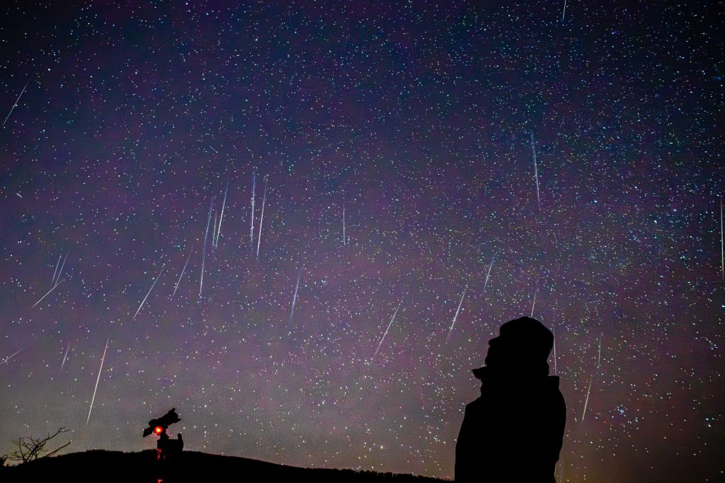 meteorický roj, meteory, december, vesmír, Slovensko