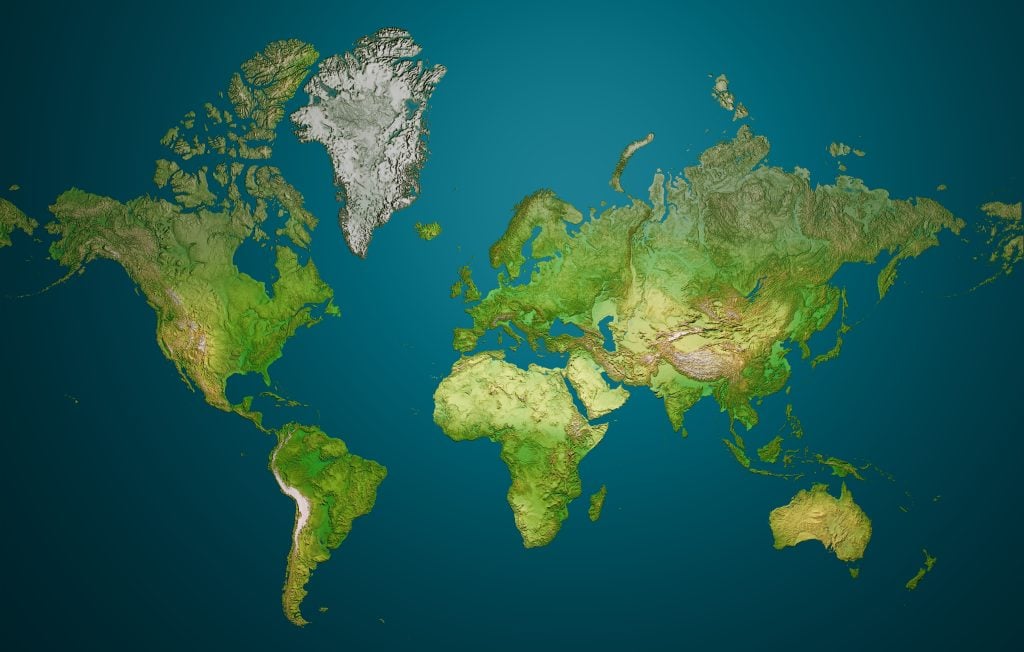 mapa, 3D mapa, atlas, fakty a zaujímavosti, vedci, technológie, model