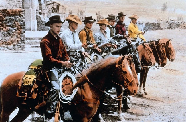 filmy, Sedem statočných, seriály, remake, western