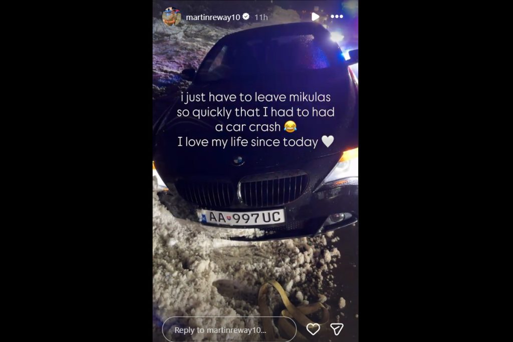 Ťažké podmienky na slovenských cestách robia vrásky na čele mnohým vodičom. Patrí k nim aj hokejista Martin Réway.