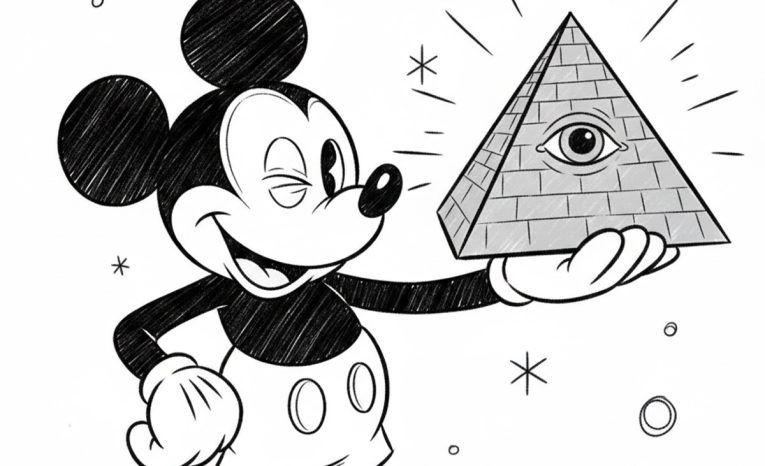 mickey mouse hollywood konšpiračné teórie