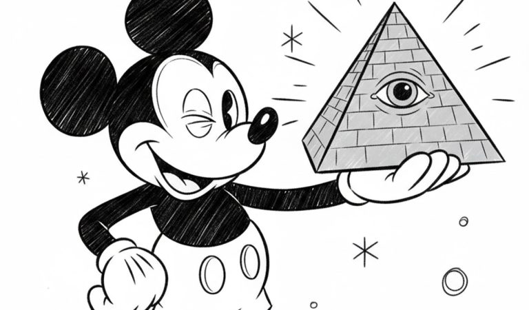 mickey mouse hollywood konšpiračné teórie