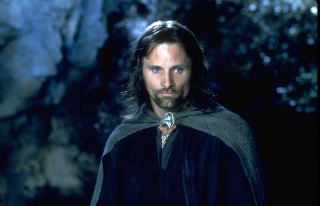 filmy, Pán prsteňov, fantasy, Viggo Mortensen, Sean Bean, filmová scéna, herec