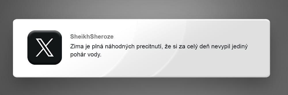 nemilosrdná zima vtipné príspevky